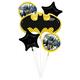 Deluxe Batman Foil & Latex Balloon Bouquet, 17pc - DC Comics